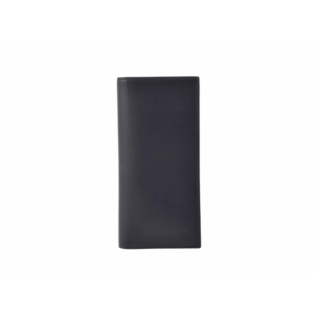 Gucci Bi fold Long Wallet Calfskin Black Floral Interior